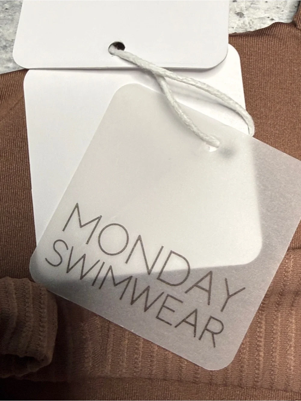 Monday Swimwear Ribbed Swim Top S